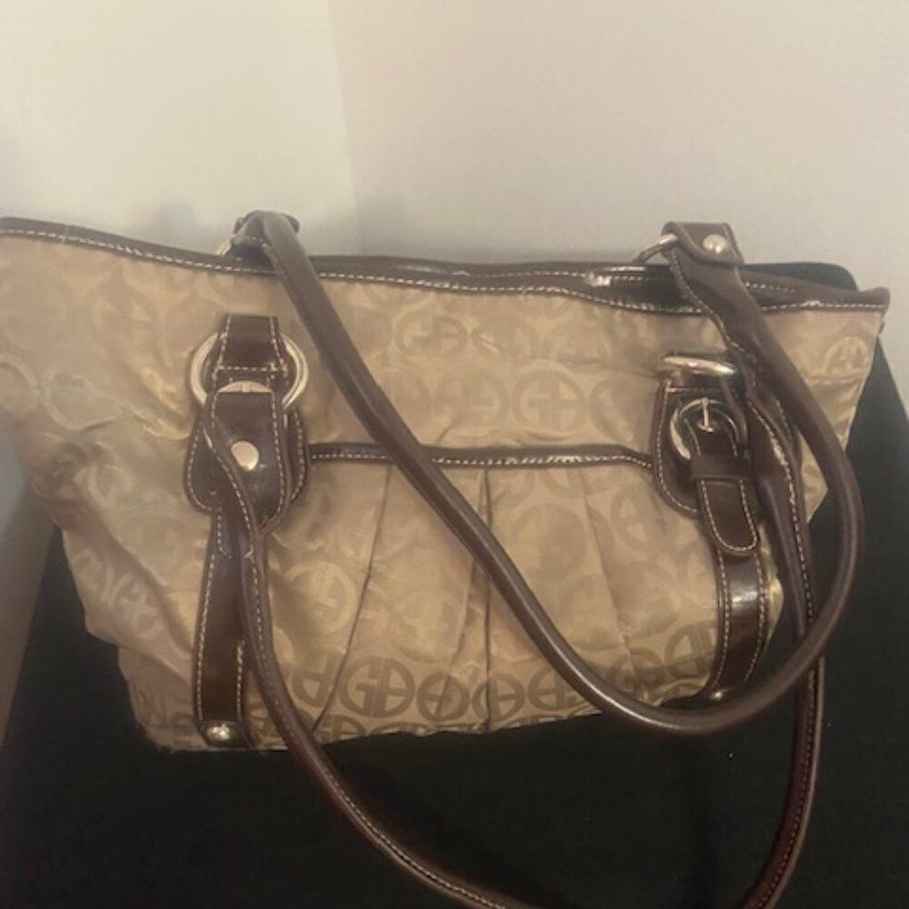 Giani Bernini Signature Tulip Tan/Brown Tote bag